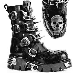 Gothic Style Fashion, 80s Punk Rock, Shoes 80s, Gothic Type, 80s Punk, Rock Boots, Goth Shoes, Punk Shoes, Punk Pins