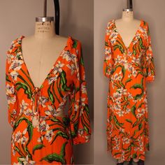 Tropical Floral Dress From Zara New Never Worn Dress. It Still Has Its Tags As Well. Fee Free To Make An Offer Tropical V-neck Midi Dress With Floral Print, Orange Tropical Print V-neck Dress, Bohemian Orange Dress With Tropical Print, Tropical V-neck Midi Dress For Spring, Orange Tropical Print Maxi Dress For Spring, Spring Orange Maxi Dress With Tropical Print, Vintage Tropical Print Dresses For Spring, Vintage Dresses With Tropical Print For Spring, Orange Rayon V-neck Dress