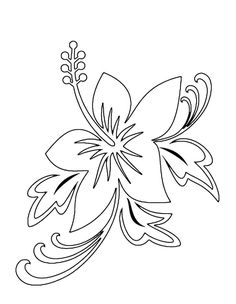 a black and white drawing of a flower