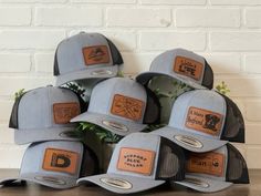 Great-Looking Trucker Hats for Men and Women: These blank 6-panel Flex fit hats feature a mid-profile design with air mesh side and rear panels for breathable comfort and a stretch band to fit all sizes. Men's and Women's Hats with Sun Protection: These snapback hats for men and women feature a sturdy curved visor while its matching under visor provides an additional dose of style and shade. Quality Construction: This trucker cap is made of 65% Polyester and 35% Cotton and is designed to provide durability that's ideal for all of your team sport's needs. Leather patches are bonded to all hats. We use powerful industrial bonding. Care instructions: Spot wash only NEVER PUT HATS IN WATER, WASHER OR DRYER. We are a small home business and take pride in each hat made. Please reach out to us fi Trucker Hats For Men, Mens Trucker Hat, Flex Fit Hats, Stretch Band, Stretch Bands, Women's Hats, Profile Design, Small Home, Home Business