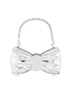 Get this mini bow-shaped evening bag for your fashion life. Quality materials ensure your all-day comfort. Bow-shaped design Beaded chains & metal chains High-quality metals Solid buckle closure Bag measures: L5.5” x W1.6” x H3.1” ( L14 x W4 x H8 cm ) Trendy Evening Metal Bags, Trendy Metal Evening Bag, Trendy Metal Evening Bags, Clutch Bag With Bow For Events, Event Clutch Bag With Bow Detail, Event Clutch Bags With Bow Detail, Event Clutch Bags With Bow, Chic Metal Clutch For Events, Chic Metal Evening Bag For Party