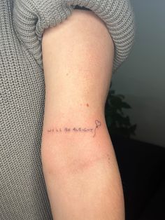 a woman's arm with a tattoo that says, we are the memory on it