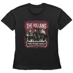 She'll love the look and feel of this Disney Villains Women's Wayward Souls Graphic Tee. © Disney FEATURES Crewneck Short sleevesFABRIC & CARE Cotton Machine wash Imported Size: Large. Color: Black. Gender: female. Age Group: adult. Disney Villains, Fabric Care, Womens Clothing Tops, Short Sleeves, Graphic Tees, Tops & Tees, Disney, Clothes For Women, Black