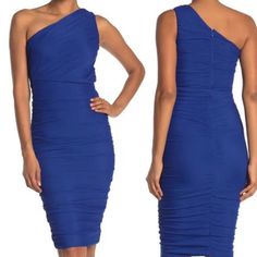 Love And Design Bodycon Dress Sz M Blue One Shoulder Ruched Nwt A15 Blue Stretch Ruched Dresses, Sleeveless Blue Dresses With Ruched Back, Sleeveless Blue Dress With Ruched Back, Blue Sleeveless Dress With Ruched Back, Blue Midi Dress With Ruched Back, Blue Stretch Dresses With Ruched Bodice, Blue One-shoulder Dress With Ruched Bodice, Blue Stretch Dress With Ruched Bodice, Blue Mini Dress With Ruched Bodice For Date Night