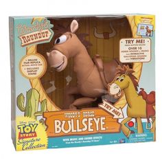 the toy story collection woody's horse bullseye is in its original box and has been sealed