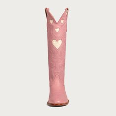 Introducing CITY Boots' Pink & Bone Heart boot, tailored for the girl who wears her heart boldly, even on her boots! Standing at a striking 17 inches, these boots elongate your legs for days. Sweet yet chic, they effortlessly enhance any outfit, adding charm with every step. City Boots, The Girl Who, Bones, Boots, Pink, How To Wear