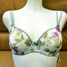 Sexy Floral Mesh Sheer Underwire Bra, Light Summer European Bra Amazing Light Mesh Fabric Bra. Floral Print. Made In Europe. 90% Polyamide/ 10% Elastane Great Gift For Her. Summer Full Cup Padded Bra, Spring Padded Underwire Bra, Spring Underwire Bra With Padded Cups, Summer Full Cup Pink Bra, Padded Camisole, Compression Bra, Strappy Bra, Europe Fashion, Full Coverage Bra