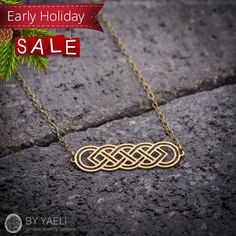 Gift under 50, celtic necklace, dainty necklace, #jewelry #necklace @EtsyMktgTool http://etsy.me/2gFcyx8 #infinitynecklace #spirtualnecklace Gold Infinity Necklace For Anniversary Gift, Gold Infinity Necklace For Anniversary, Gold Infinity Jewelry Gift For Her, Gold Infinity Jewelry As A Gift For Her, Gold Infinity-shaped Jewelry Gift For Her, Gold Infinity Necklace For Gift, Handmade Infinity Jewelry As A Gift, Handmade Infinity Jewelry Gift, Handmade Infinity Jewelry For Gift