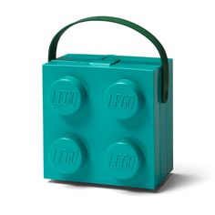 LEGO® Lunch Box with Green Handle Green Lunch Box, Lego Boxes, Box With Handle, Lego Birthday, Pin Up Outfits, 2024 Design, Lego Party, Brick Design, Box Storage