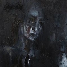 an abstract painting of a man's face