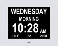 a black and white sign that says wednesday morning 10 28 am