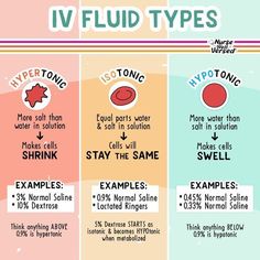 four different types of fluids that are used to describe the water and other things in their body