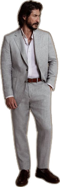 Solid Long Sleeve Suits For Summer, Solid Summer Suits With Notch Lapel, Solid Notch Lapel Summer Suit, Summer Solid Suits With Notch Lapel, Casual Semi-formal Spring Suits, Semi-formal Spring Casual Suits, Summer Solid Color Notch Lapel Suits, Casual Fitted Solid Suits, Casual Tailored Spring Suits