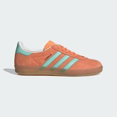 adidas Shop the Gazelle Indoor Shoes - Orange at adidas.com/us! See all the styles and colors of Gazelle Indoor Shoes - Orange at the official adidas online shop. Addidas Shoes Samba Womens, Adidas Gazelle Orange, Orange Gazelle, Colorful Adidas, Adidas Gazelle Indoor, Shoes Orange, Adidas Sambas, Adidas Originals Gazelle, Indoor Shoes