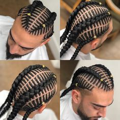 Dégradé Comme sa Boy Cornrows, Iverson Braids, Boy Braids, Braid Styles For Men, Boy Braids Hairstyles, Braids Men, Men Braids, Cornrow Hairstyles For Men, Braids For Boys