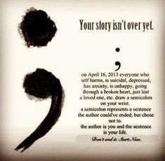 an advertisement for the book your story isn't over yet, which is written in black ink