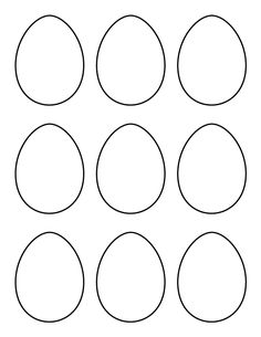 six circles that have been drawn in the shape of an oval, with four smaller ones on