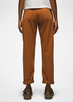 A Relaxed Fit Cotton Pant Made To Dress Up Or Down. Brown Relaxed Fit Bottoms With Five Pockets, Brown Cotton Pants With Five Pockets, Relaxed Fit Work Pants With Five Pockets, Tapered Leg, Relaxed Fit Pre-washed Cotton Pants, Brown Relaxed Fit Pull-on Pants, Boyfriend Pants, Cotton Pants, Workout Pants, Button Down Shirt