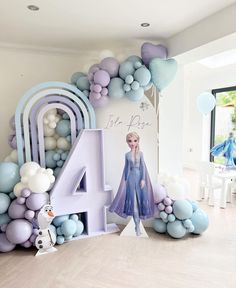 #frozenbirthdayparty • Instagram Frozen Birthday Party, Frozen Party, Frozen Birthday, Balloon Decorations Party, 4th Birthday Parties, Backdrops For Parties, 4th Birthday, Balloon Decorations