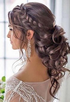 Wedding Hair Half, Quinceanera Hairstyles, Quince Hairstyles, Best Wedding Hairstyles, Trendy Wedding Hairstyles, A Wedding Dress, Wedding Hairstyles For Long Hair