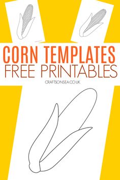 corn templates for free printables with the text corn templates on it