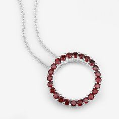 Garnet Pendant, Wreath Design Natural Garnet Rounds Silver Pendant Necklace for Women, Natural Red Gemstone Pendant Necklace, Gift for Her Red Gemstone Round Necklace, Red Round Gemstone Necklace, Red Round Stone Necklaces For Anniversary, Red Garnet Round Pendant Necklace, Red Birthstone Necklace With Round Stone, Garnet Round Jewelry For Valentine's Day, Round Garnet Jewelry For Valentine's Day, Valentine's Day Garnet Heart Jewelry, Valentine's Day Round Garnet Jewelry