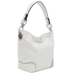 PRICES MAY VARY. Dimensions: 14"(W) x 10.5"(H) x 4.25"(D) Zipper closure Detachable strap with 9" drop Faux leather & silver tone hardware 2 zipper pockets & 2 open pockets inside This solid large/medium size hobo shoulder bag with big snap hook silver hardware makes easy to organize your everyday items. White Shoulder Bag With Silver-tone Hardware, Modern White Shoulder Bag With Metal Hardware, White Satchel Shoulder Bag With Palladium Hardware, White Shoulder Bag With Silver-tone Hardware For Travel, White Shoulder Bag With Silver-tone Hardware For Daily Use, White Shoulder Bag With Metal Hardware, Formal White Shoulder Bag With Metal Hardware, White Shoulder Bag With Palladium Hardware For Daily Use, White Shoulder Bag With Palladium Hardware For Travel