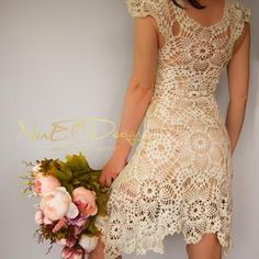 Crochet Wedding Dress Pattern Tutorial Crochet Pattern | Etsy Beige Sleeveless Crochet Lace Dress, Fitted Beige Lace Crochet Dress, Beige Fitted Lace Crochet Dress, Elegant Beige Crochet Dress, Fitted Bohemian Dress With Lace Back, Sleeveless Beige Dress With Crochet Lace, Bohemian Sleeveless Lace Crochet Dress, Sleeveless Crochet Dress For Wedding, Elegant Beige Dresses With Crochet Lace