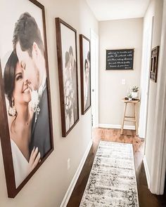 the hallway is clean and ready to be used as a wedding photo studio for photographers