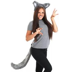 Halloweencostumes.com Adult Wolf Costume Kit, Gray/gray : Target Easy Wolf Costume, Wolf Costume Women, Wolf Halloween Costume, Garfield Costume, Realistic Wolf, Forrest Gump Costume, Minecraft Costumes, Clueless Costume, Ace Ventura Costume