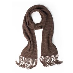 a brown scarf on a white background