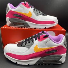 Size 5.5y/ Women 7 Nike Air Max 90 White /Pink Multicolor Db1856-001 Sneakers. Brand New Condition. Never Worn. No Lid 100% Authentic Size 5.5y/ Women Size 7 Model #: Db1856-001 Contact Us With Any Questions You May Have. We Offer Bundle Discount, Shipping Savings. Check Out Our Store! We Have Cool Clothing From Brands Nike, Jordan, Under Armour, Etc. We Also Have For Sale New Or Used Video Games. Make Sure To Follow Us For Regular Footwear & Clothing. Pink Custom Sneakers With Boost Midsole For Light Sports, Pink Custom Sneakers For Light Sports, Pink Custom Low-top Sneakers For Light Sports, Pink Low-top Custom Sneakers For Light Sports, Pink Sporty Custom Sneakers For Light Sports, Sporty Pink Custom Sneakers For Light Sports, Sporty Custom Pink Sneakers For Light Sports, Pink Nike Custom Sneakers For Sports, Nike Custom Pink Sneakers For Sports