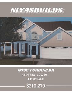 an advertisement for a new home in nysasbulds