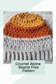 Create this cozy crochet textured beanie with this free pattern!