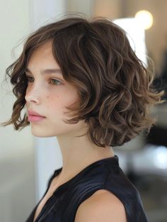 Medium Curly Hairstyles: Trends, Tips, and Styling Ideas for 2024 Loose Perm Short Hair, Medium Curly Hairstyles, Loose Perm, Dance Hair, Rich Brunette, Medium Curls, All Face Shapes, Curl Defining Cream, Medium Curly