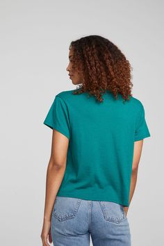 Set your spirit free with our Gypsy Soul Tee! Crafted from ultra-soft bella jersey and sporting an eye-catching ombre graphic, this emerald green crop fit will have you out and about in no time - just throw on your favorite jeans and you're ready to go! Embrace your inner free spirit and rock this must-have style for Fall. Model is 5'9" and wearing size small Fabric Content: 50% Polyester 38% Cotton 12% Rayon Care Instructions: Machine Wash Cold Delicate Cycle with Like Colors. Do not Bleach. Ir Green Relaxed Fit Short Sleeve Crop Top, Green Relaxed Fit Cotton Crop Top, Casual Green Cropped T-shirt With Relaxed Fit, Green Relaxed Fit Cropped T-shirt, Green Graphic Cropped T-shirt, Green Graphic Tee Crop Top With Crew Neck, Green Graphic Tee Crew Neck Crop Top, Green Crew Neck Graphic Tee Crop Top, Green Cropped Graphic Tee