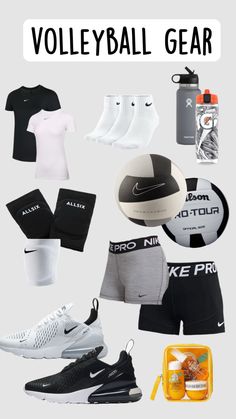 the volleyball gear is laid out and ready to be used in any sport team or competition