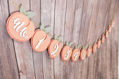 an orange and white banner that says mr and mrs on it