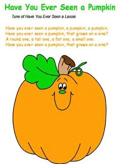 an orange with a green leaf on it's head and the words have you ever seen a pumpkin?