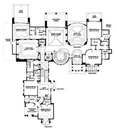 the floor plan for this luxury home