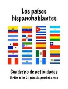 a poster with the words los paises hispanohables written in spanish