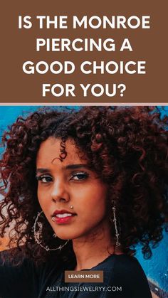 a woman with curly hair is featured in the ad