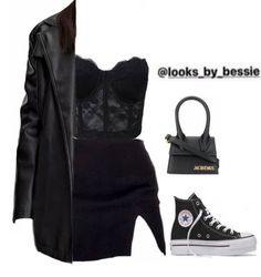 Black Going Out Outfit Night, Outfits For Party, Mode Ulzzang, Fall Trends Outfits, Total Black, Causual Outfits, Kpop Fashion Outfits, Outfit Inspo Fall