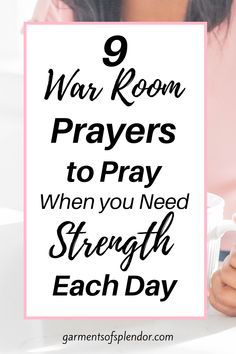 Need powerful war room prayers to pray each day for strength? Use these 9 war room prayers to pray on a daily basis to face each day with joy! Discover 9 powerful prayers from Scripture that we can pray anytime for hope, peace, and to deepen our faith in Christ! #prayer #prayersforstrength #scripture #warroomprayers #faith #bibleverses Strength And Courage Quotes, Pray For Strength, Praying For Your Husband, Spiritual Eyes, Lord’s Prayer, Light Of Christ, Powerful Prayers, Our Father In Heaven