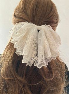 Diy Hair Scrunchies, Diy Hair Accessories Ribbon, Bow Hairstyle, Bow Hair Accessories, Lace Hair, Lace Bows, Diy Hair Accessories, Bow Hair, Bow Hair Clips