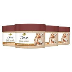 Dove Scrub For Silky Smooth Skin Brown Sugar & Coconut Butter Body Scrub Exfoliates & Restores Skin's Natural Nutrients, 10.5 Ounce (Pack of 4) Dove Scrub, Dove Body Scrub, Smooth Skin Body, Hyaluronic Acid Moisturizer, Silky Smooth Skin, Dove Body Wash, Deep Exfoliation, Exfoliating Body Scrub, Body Sunscreen