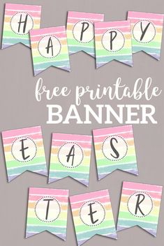 the free printable banner is perfect for any party