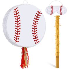 PRICES MAY VARY. Package Include: you will get 1 piece large baseball pinata (15.74 x 15.74 inches),1 piece of adjustable eye mask,1 piece pinata stick and confetti decoration, such a complete set can meet all the needs of party baseball pinata games, you do not have to worry about not having a banging stick or blindfold,you will have an unforgettable birthday party experience with your kids and family with this baseball pinata Large Size: the baseball pinata is 15.74 x 15.74 inches, large enoug Baseball Pinata, World Series Party, Birthday Party 15, Sport Birthday Party, Pinata Game, Sport Birthday, Pinata Stick, Baseball Theme Birthday, Mexican Fiesta Party