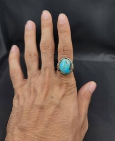 It's Beautiful Handmade Old Vintage Silver Ring With Natural Turquoise Its Very Beautiful Silver RingMaterial SilverGemstone TurquoiseSize 8 US Bohemian Blue Turquoise Ring With Natural Stones, Handmade Turquoise Round Ring, Afghan Jewelry, Vintage Silver Rings, Natural Turquoise Stone, Native American Rings, Coral Turquoise, Natural Turquoise, Wow Products