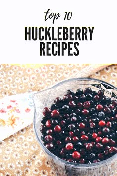 the top 10 huckleberry recipes in a blender with cherries on it